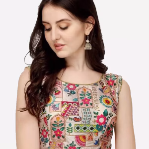 Women Embellished Back Open Blouse